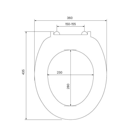 Сиденье для унитаза белое IDDIS ID 01 061.1 bel