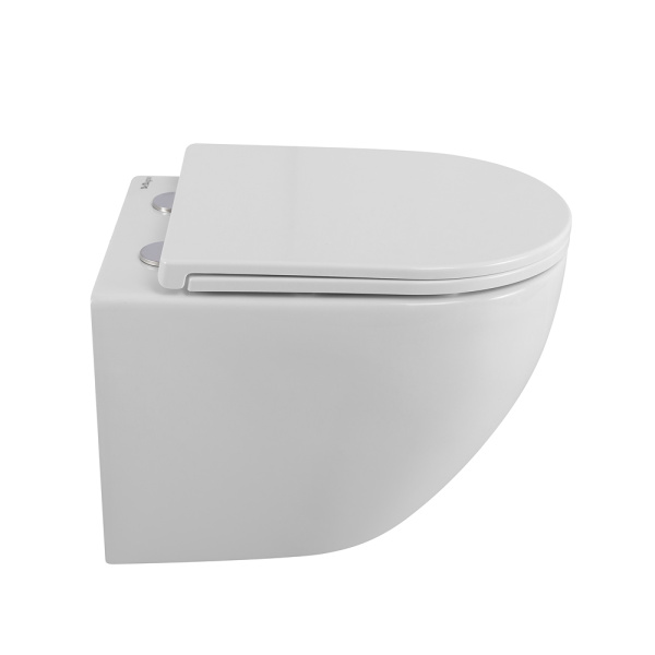 UNO Чаша унитаза подвесного c креплением и сиденьем дюропласт soft close BB3105CHR/SC