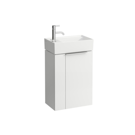 Подвесная раковина Kartell by laufen 46х28х12 см, отверстие для смесителя слева, скрытый слив-перелив, SaphirKeramik 8.1533.5.000.111.1