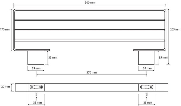Держатель для полотенец Bemeta Nero 135002180