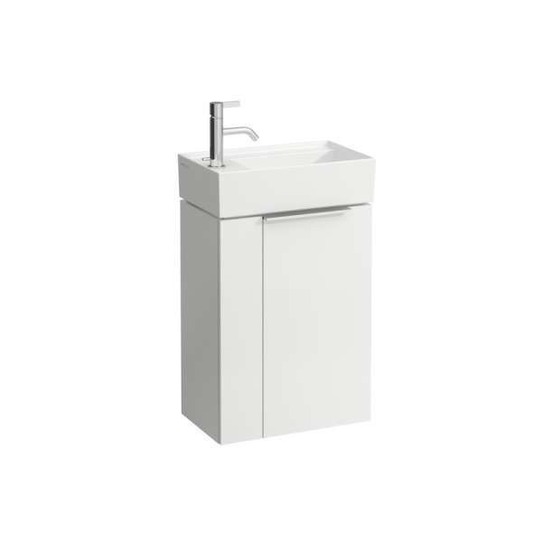 Подвесная раковина Kartell by laufen 46х28х12 см, отверстие для смесителя слева, скрытый слив-перелив, SaphirKeramik 8.1533.5.000.111.1