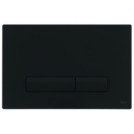 Панель механическая двойная Glam, пластик, черный Soft touch, OLI 139187