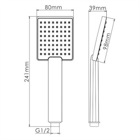 Лейка для душа WasserKRAFT A141