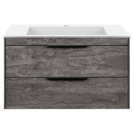 Тумба под раковину Vincea Chiara 2D 800 подвесная, 2 выкатных ящика soft-close, G.Stone