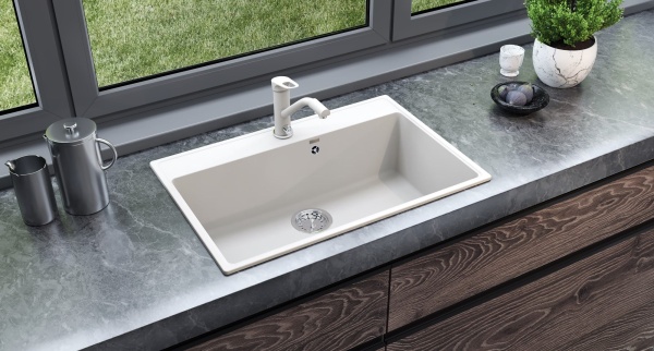 Кухонная мойка Ulgran Quartz Forte 760-01, жасмин