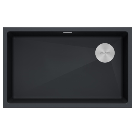 Мойка LUMI 74UNI-SKEW, IT-GRANIT, LU74SK-AN, антрацит, 740х440, Paulmark