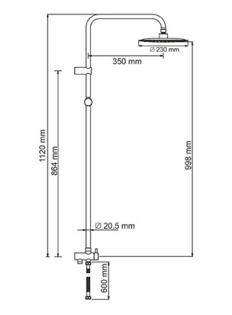 Душевой комплект WasserKRAFT Isar A041