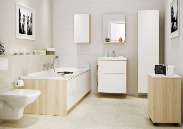 Акриловая ванна с каркасом Cersanit SMART 170x80 правая 63351 + K-RW-SMART*170n