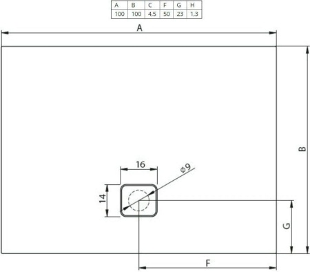 Душевой поддон Riho Basel 430 DC341700000000S 100x100