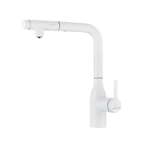 Смеситель для кухни VIPER, белый матовый, Vi213105-WH, Paulmark