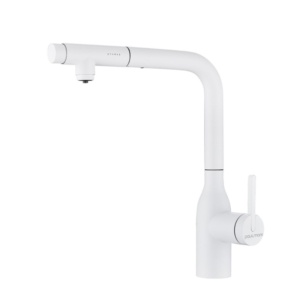 Смеситель для кухни VIPER, белый матовый, Vi213105-WH, Paulmark