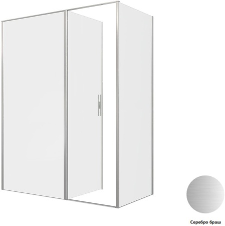 Душевой уголок Allen Brau Priority 160x80 3.31038.BA + 3.31041.BA серебро браш