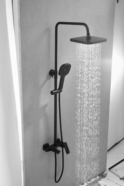 Душевая система Shevanik S9736H, черный