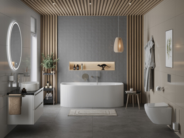 Акриловая ванна BELBAGNO BB412-1700-800, пристенная
