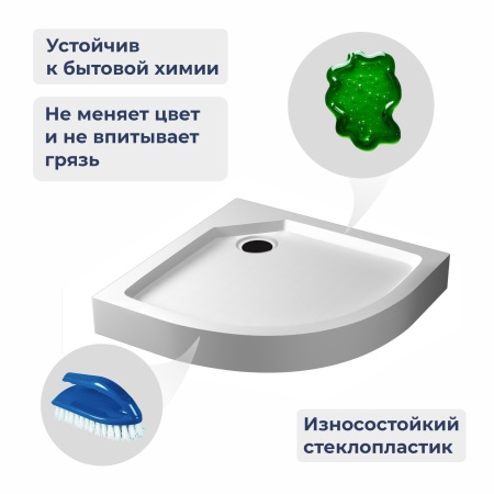 Душевой поддон с сифоном RGW SMC/R-C, 800x800