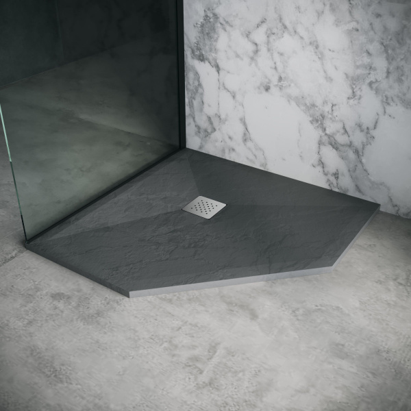 Поддон трапеция Grossman Strong GR-S2100100D графит 100x100x2.5