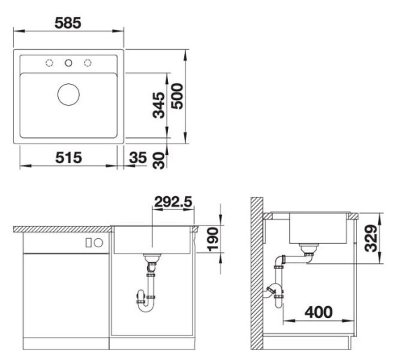 Кухонная мойка из силгранита BLANCO LEGRA 6 белый