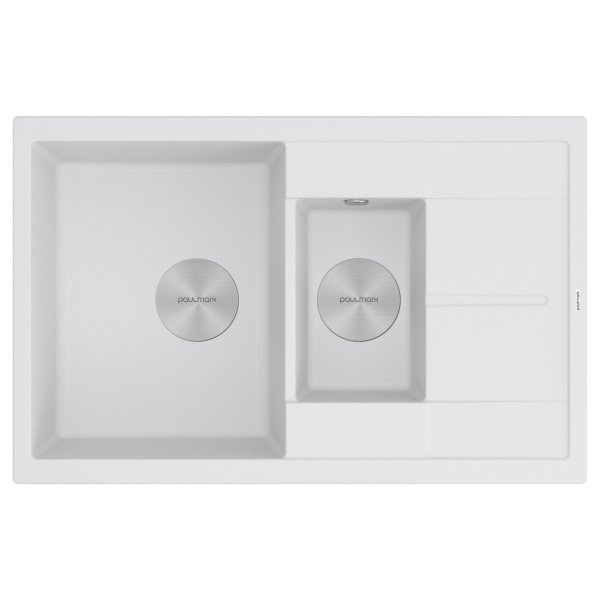 Мойка FLUGEN 60/1,5, IT-GRANIT, PM237850-WH, белый, 775х495 мм, Paulmark