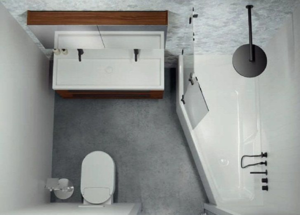 Акриловая ванна с усиленным каркасом и сифоном Riho Rething Space 180x110 R BR1700500000000