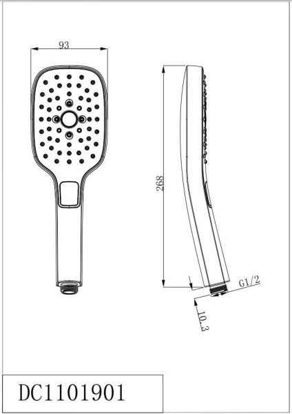 Ручная лейка D&K DC1101901