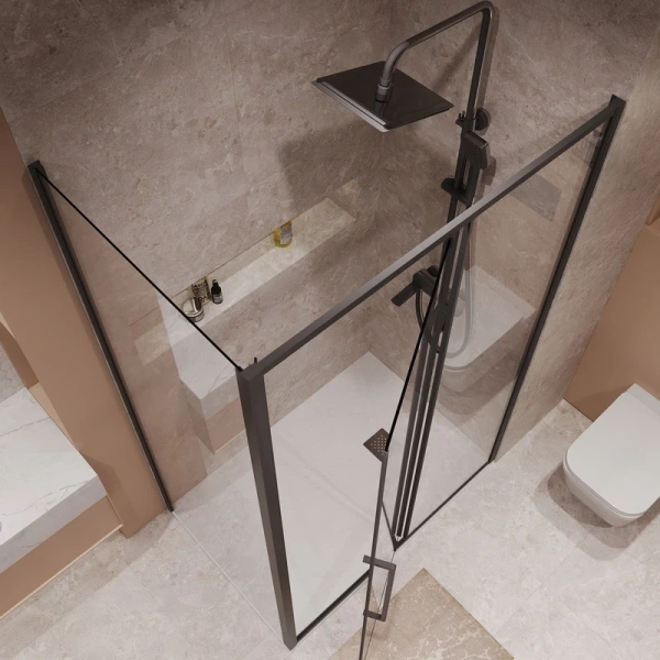 Душевое ограждение Niagara Nova NG-85-12AB-A90B-34 (120*90*195) прямоугольник, двери распашные