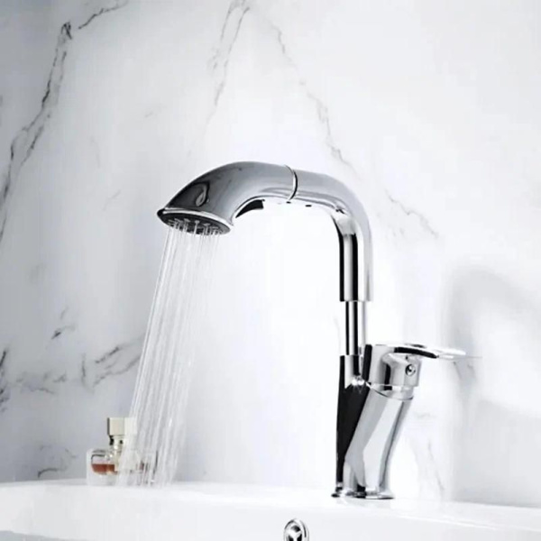 Смеситель для раковины Shevanik S5121, хром