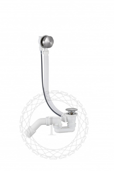 Сифон для ванны полуавтоматический FILARETE FL80 (Никель)