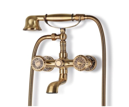 Смеситель для ванны Bronze de Luxe ROYAL 10119, бронза