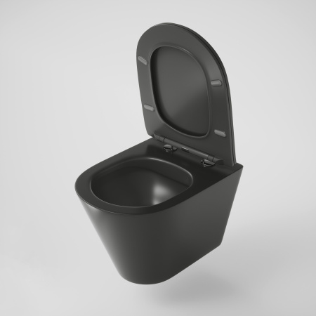 Унитаз Grossman GR-4477BMS (480х360х360) подвесной безободковый черный матовый с тонкой крышкой