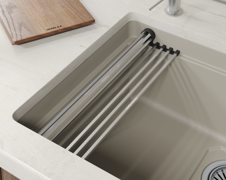 Мойка для кухни Granula Kitchen Space Rinzer 5505RU креман, 55х45 см, прямоугольная