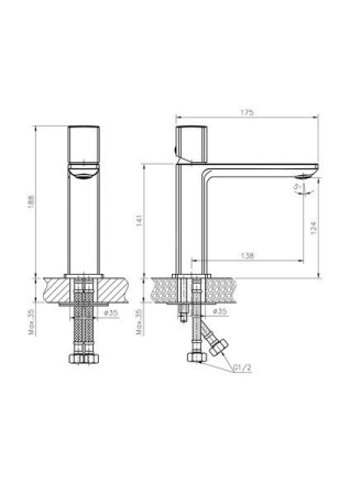 Смеситель для раковины Haiba HB10577