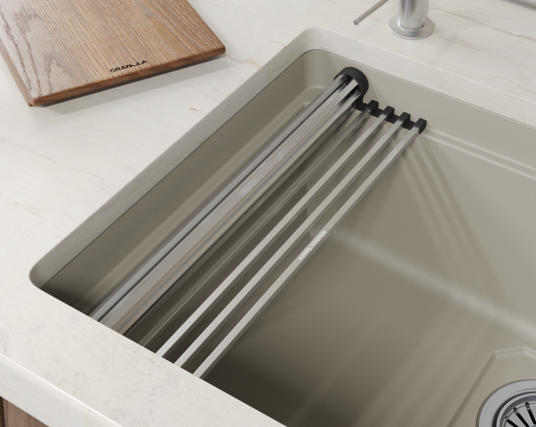 Мойка для кухни Granula Kitchen Space Rinzer 5505RU креман, 55х45 см, прямоугольная