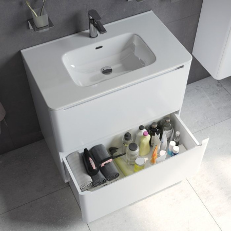 Тумба с раковиной Iddis Edifice белая, 80 см EDI80WFi95K