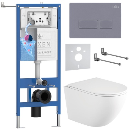 Комплект 6 в 1 RoxenBath StounFix Dual Fresh 868417 (состоит из: 710200, Caspia 410280DG, 530205-01-L)