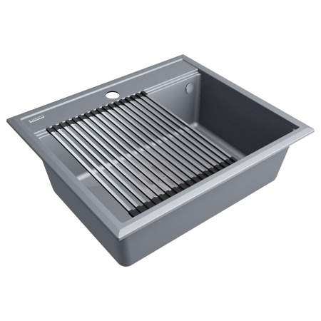 Мойка STEPIA 60, IT-GRANIT, PM115951-GRM , серый металлик, 590х510, Paulmark