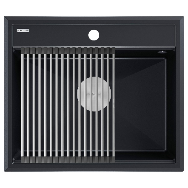 Мойка STEPIA 60, IT-GRANIT, PM115951-BLM, черный, 590х510, Paulmark