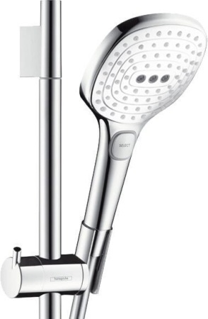 Hansgrohe Raindance Select E120 Air 3jet ручной душ хром-белый матовый 26520400