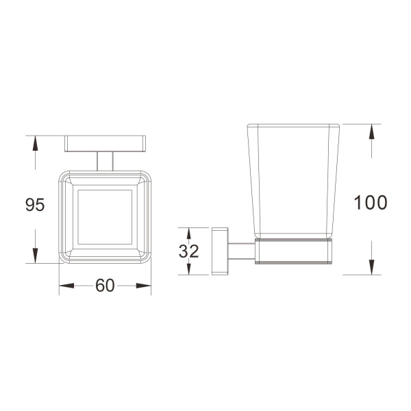 Стакан для ванной комнаты Shevanik SG5612G, золотой сатин