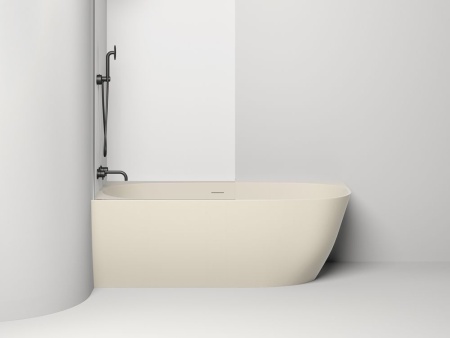 Ванна пристенная угловая Salini SOFIA CORNER L 170x85 покраска по RAL полностью, S-Stone, матовый 102525MF