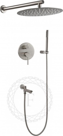 Душевая система скрытого монтажа FILARETE Roun FL1020 (Никель)