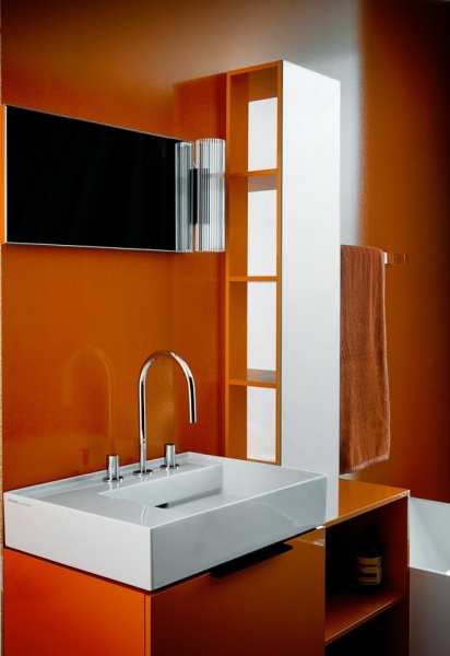 Подвесная раковина Kartell by laufen 60х46х12 см, без отверстия для смесителя, без перелива, SaphirKeramik, с отв. под смеситель 8.1033.5.000.112.1