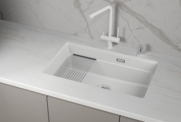 Мойка для кухни Granula Kitchen Space 7303iU арктик, 73х45 см, прямоугольная