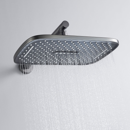 Душевая система встраиваемая Shevanik S4135T, оружейная сталь