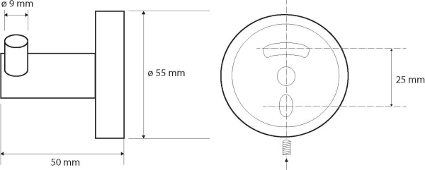 Крючок Bemeta Graphit 156106032 двойной