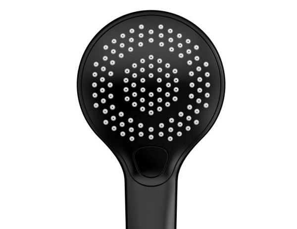 Душевой гарнитур Cersanit NENO, стойка, 3 режима шланг 200 PVC черный, 63696