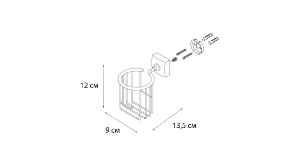 Держатель освежителя воздуха Fixsen Kvadro FX-61314
