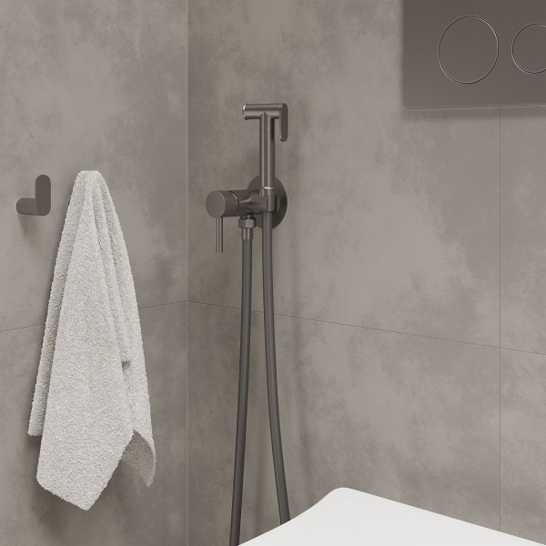 Смеситель встраиваемый RoxenBath Santi 500940-GM с гигиеническим душем