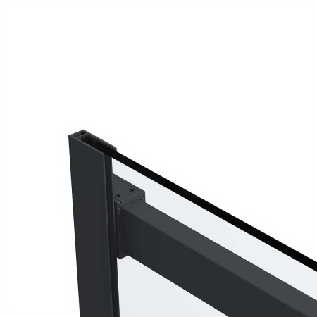 Душевая дверь Vincea Como Soft VDS-1CS150CLB, 1500, черный, стекло прозрачное