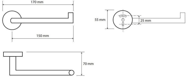 Держатель туалетной бумаги Bemeta Dark 104212030L