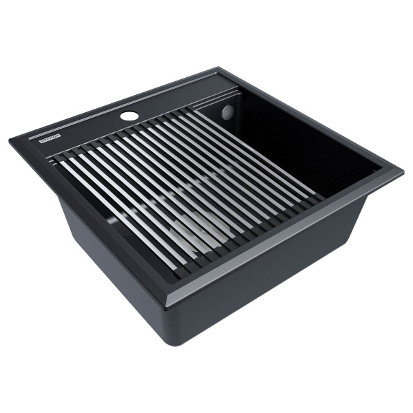 Мойка STEPIA 50, IT-GRANIT, PM115051-BLM, черный, 500х510, Paulmark